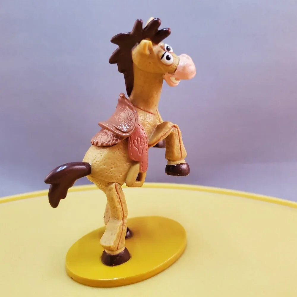 Bullseye Horse Pvc Figure Rearing Up Toy Story Brown Base Cake Topper 4 inch